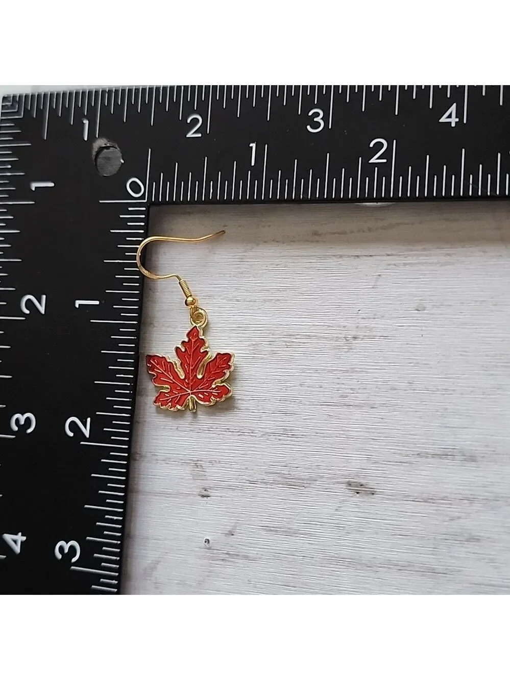 Gold Leaf Maple Leaf Earrings